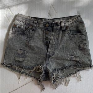 Vintage Levis high waisted cut off jean shorts